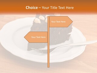 A Piece Of Cake On A Plate PowerPoint Template