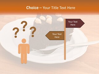 A Piece Of Cake On A Plate PowerPoint Template