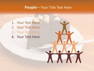 A Piece Of Cake On A Plate PowerPoint Template