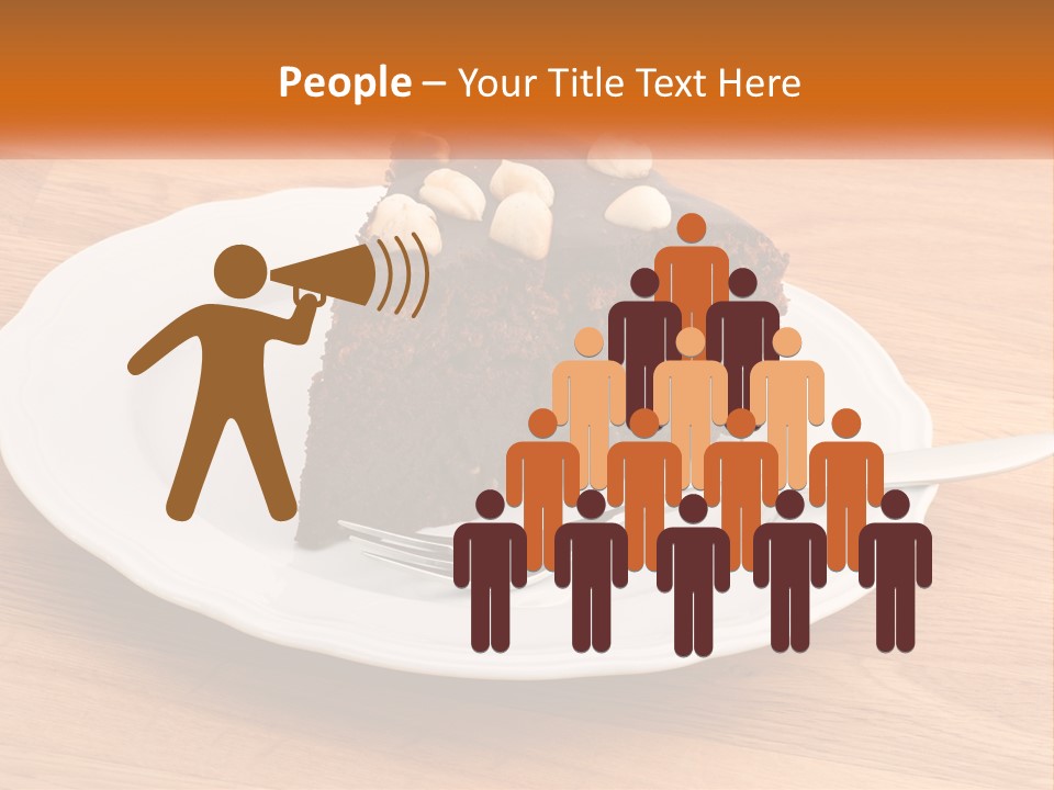 A Piece Of Cake On A Plate PowerPoint Template