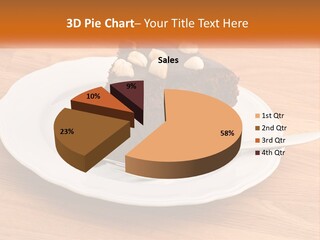 A Piece Of Cake On A Plate PowerPoint Template