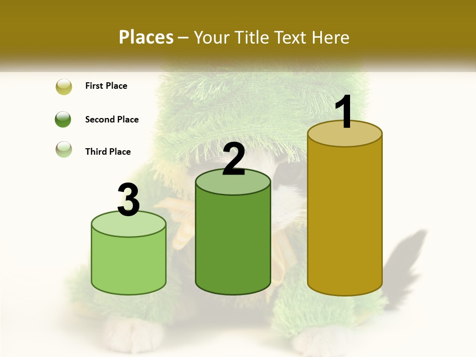 Cat In A Frog Costume PowerPoint Template