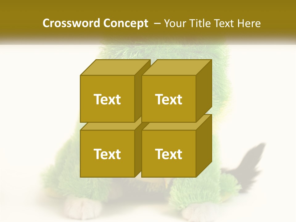 Cat In A Frog Costume PowerPoint Template