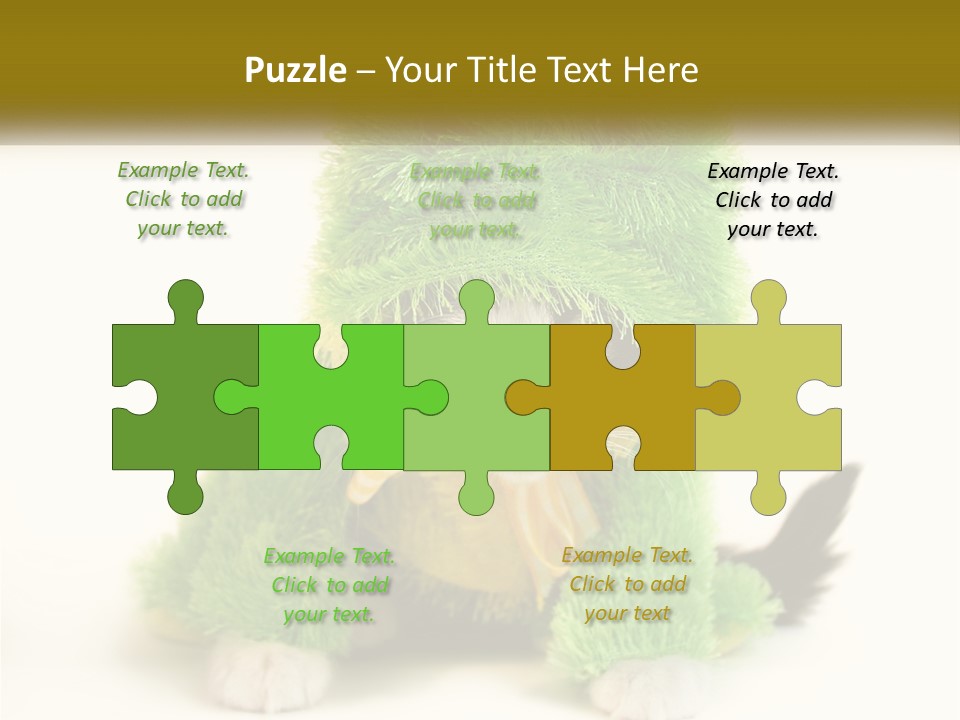 Cat In A Frog Costume PowerPoint Template