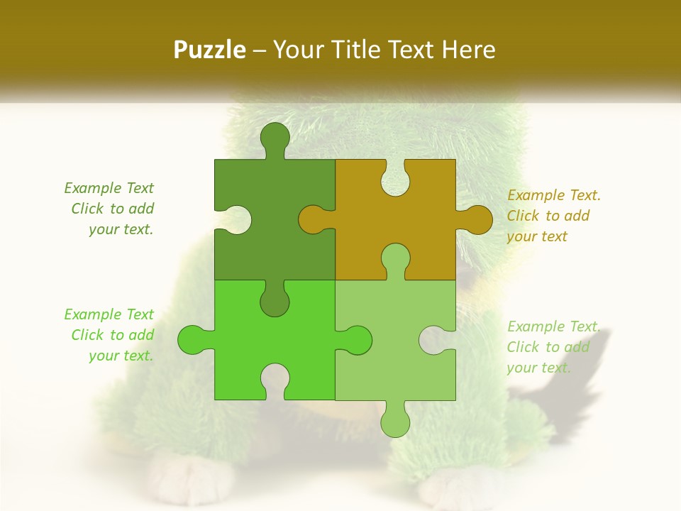 Cat In A Frog Costume PowerPoint Template