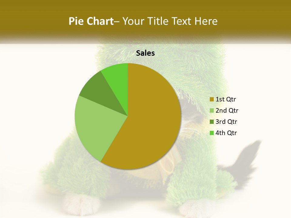 Cat In A Frog Costume PowerPoint Template