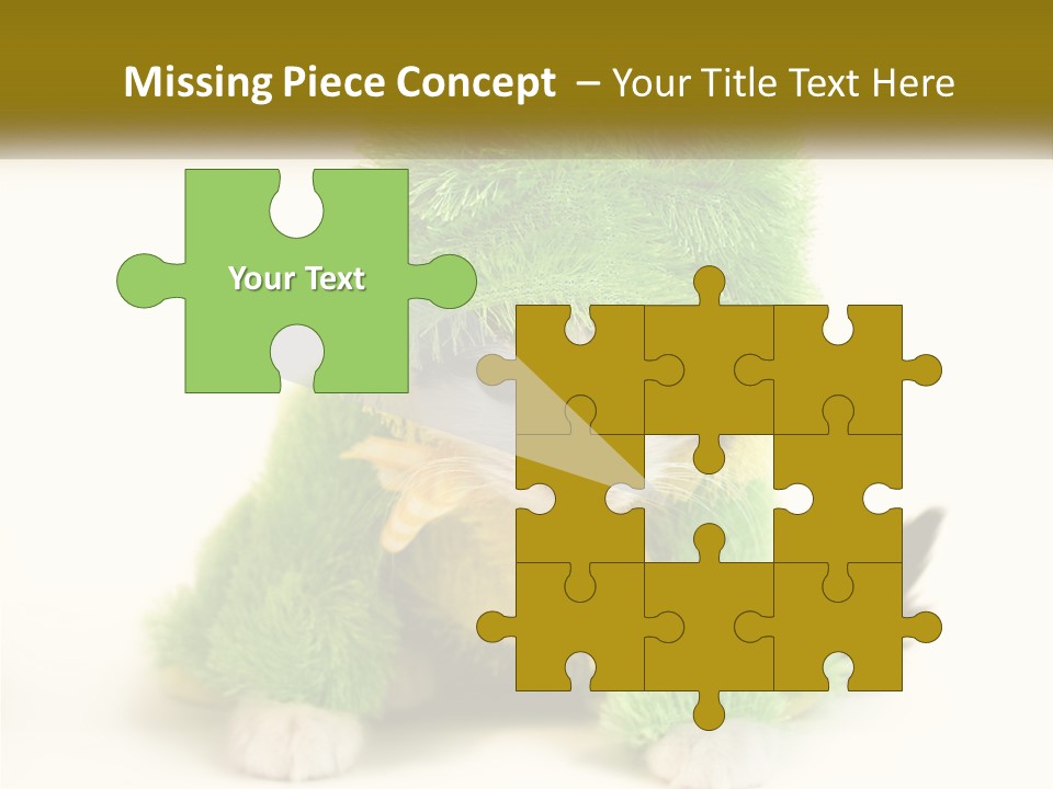 Cat In A Frog Costume PowerPoint Template