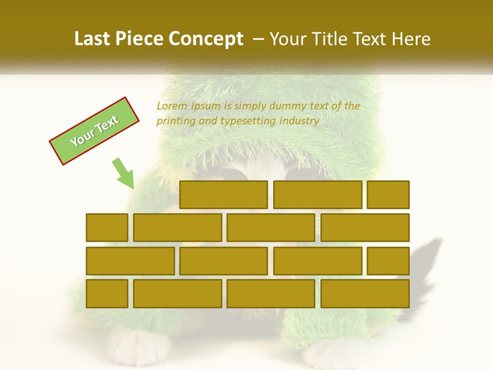 Cat In A Frog Costume PowerPoint Template