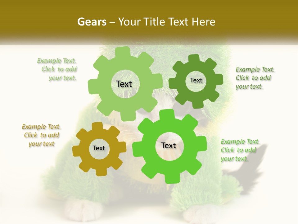 Cat In A Frog Costume PowerPoint Template