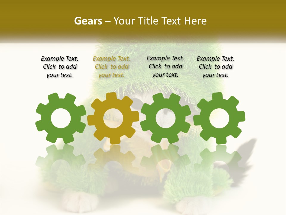 Cat In A Frog Costume PowerPoint Template