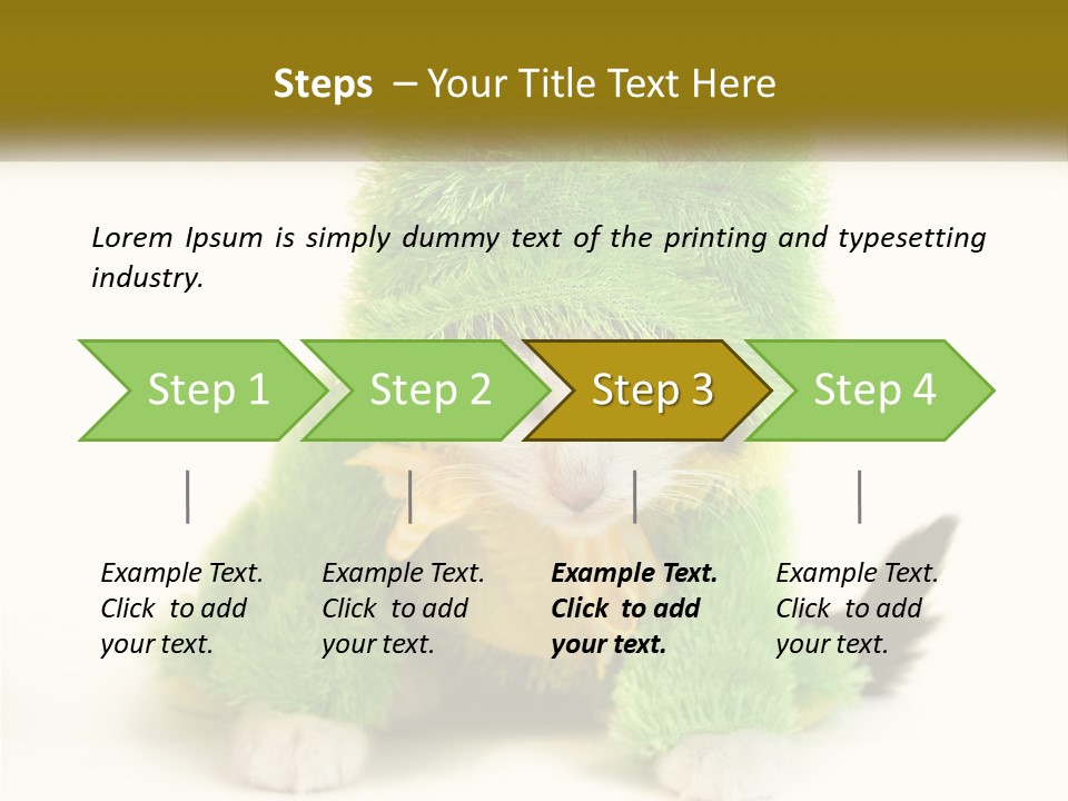 Cat In A Frog Costume PowerPoint Template