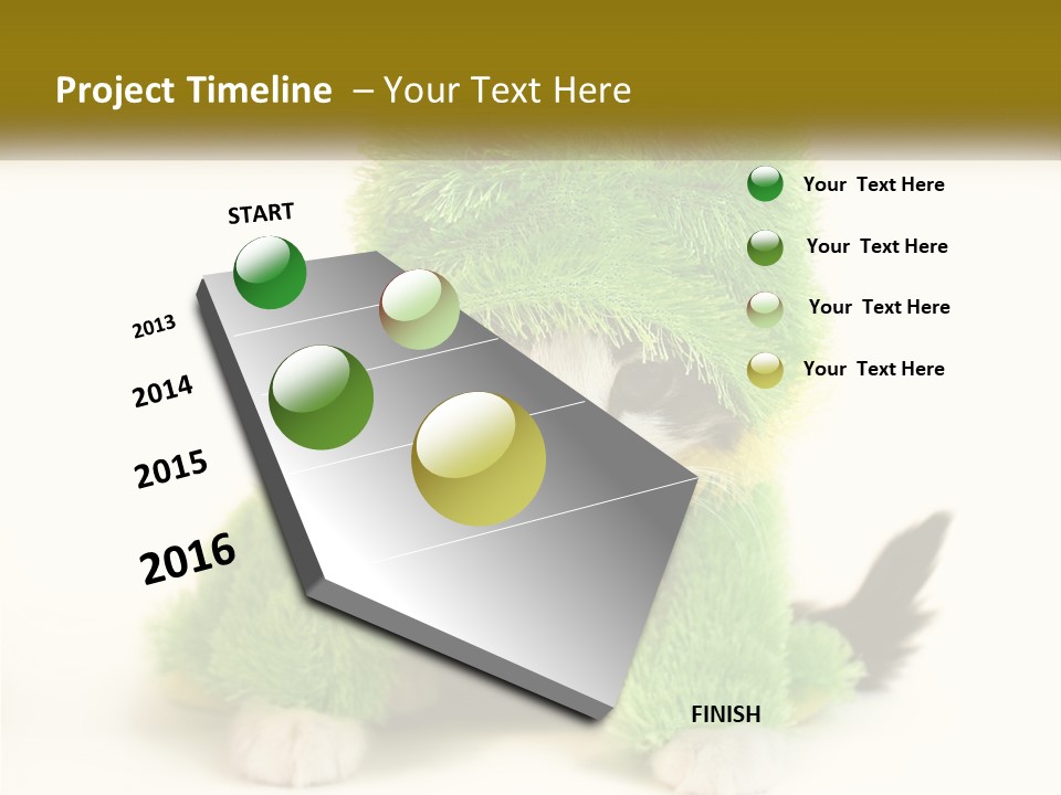 Cat In A Frog Costume PowerPoint Template