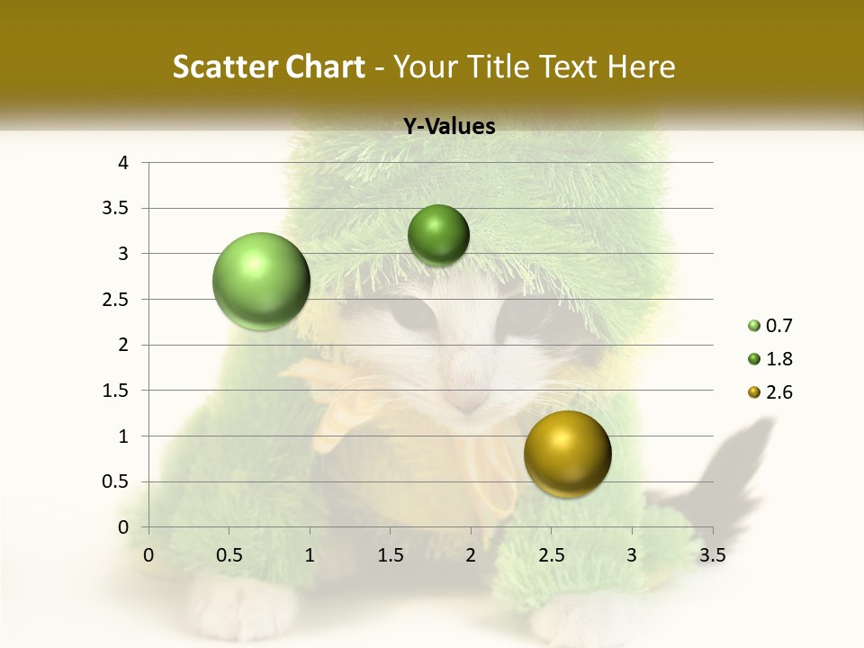 Cat In A Frog Costume PowerPoint Template