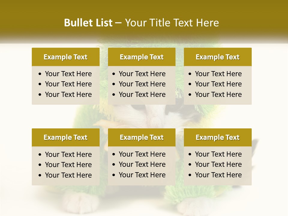 Cat In A Frog Costume PowerPoint Template