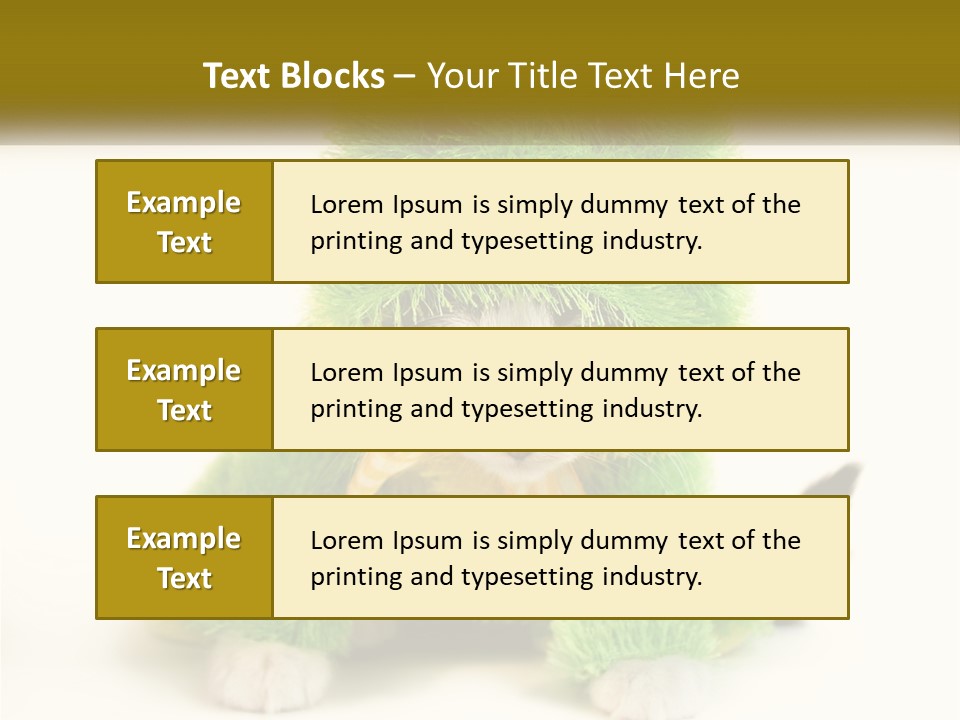 Cat In A Frog Costume PowerPoint Template