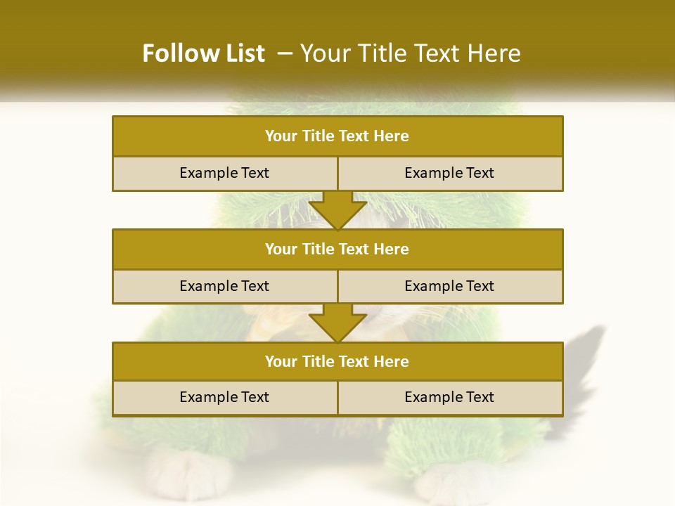 Cat In A Frog Costume PowerPoint Template