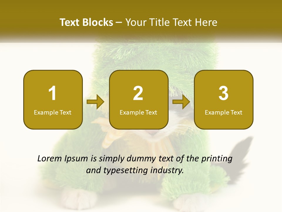 Cat In A Frog Costume PowerPoint Template