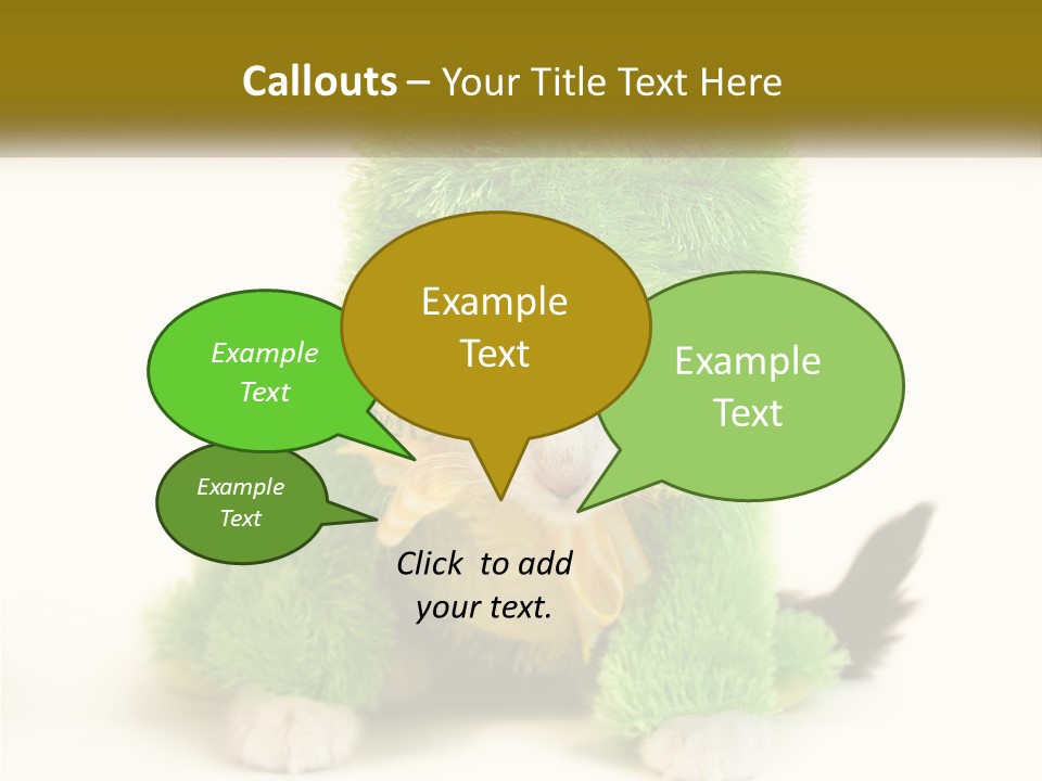 Cat In A Frog Costume PowerPoint Template