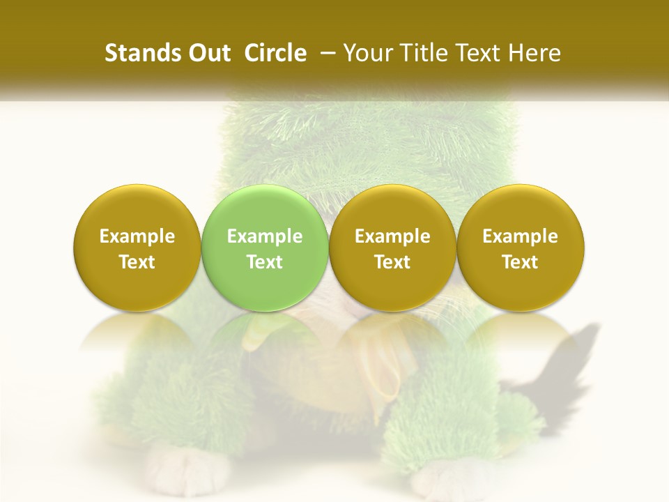 Cat In A Frog Costume PowerPoint Template