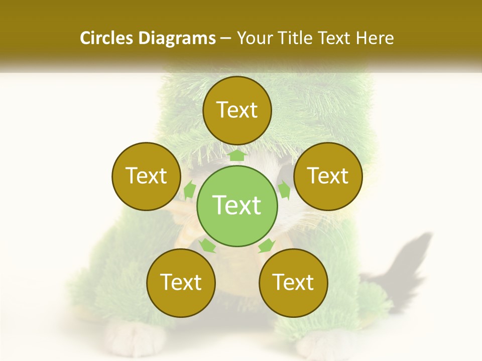 Cat In A Frog Costume PowerPoint Template