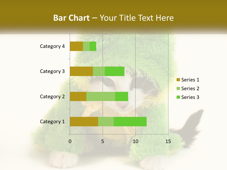 Cat In A Frog Costume PowerPoint Template