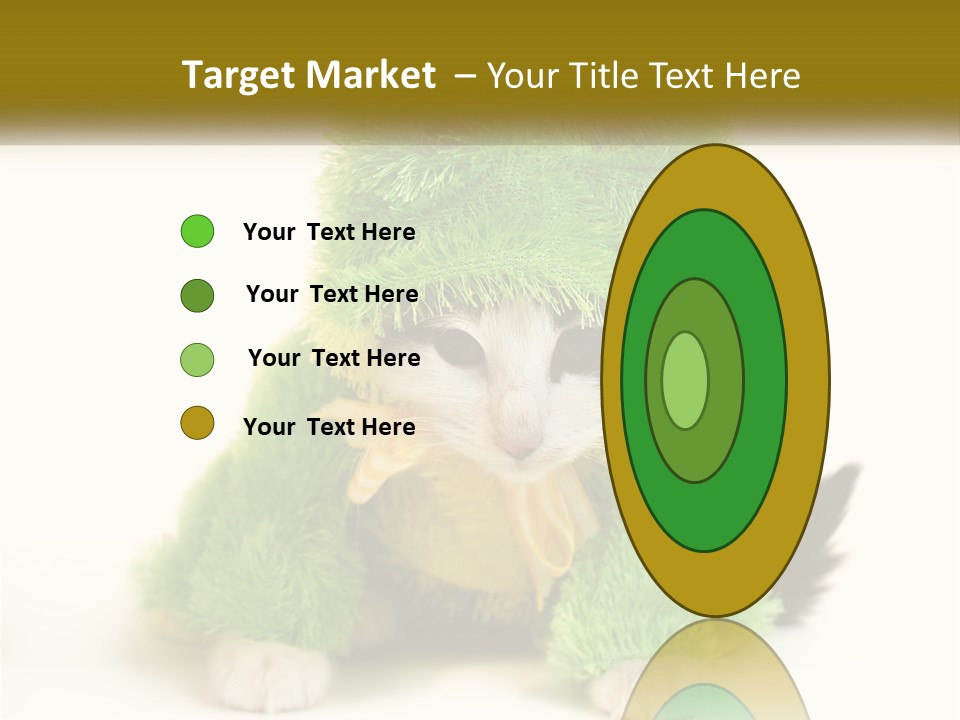 Cat In A Frog Costume PowerPoint Template