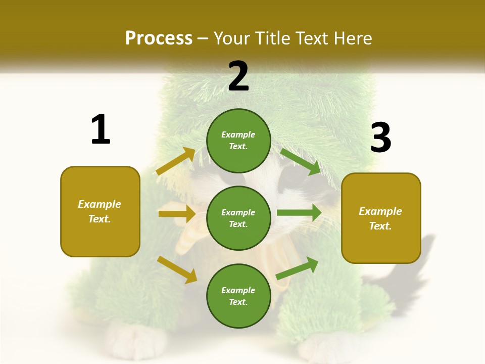 Cat In A Frog Costume PowerPoint Template