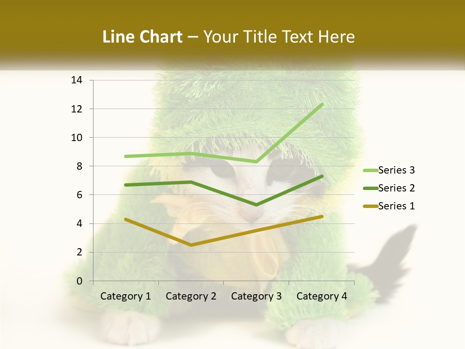 Cat In A Frog Costume PowerPoint Template