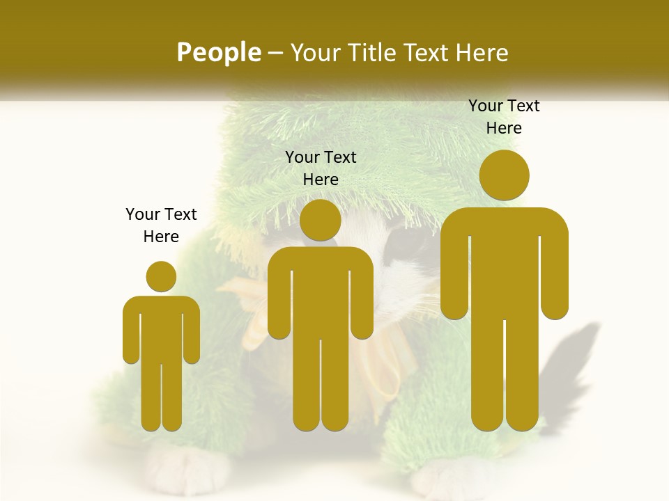 Cat In A Frog Costume PowerPoint Template