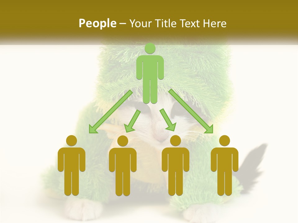 Cat In A Frog Costume PowerPoint Template