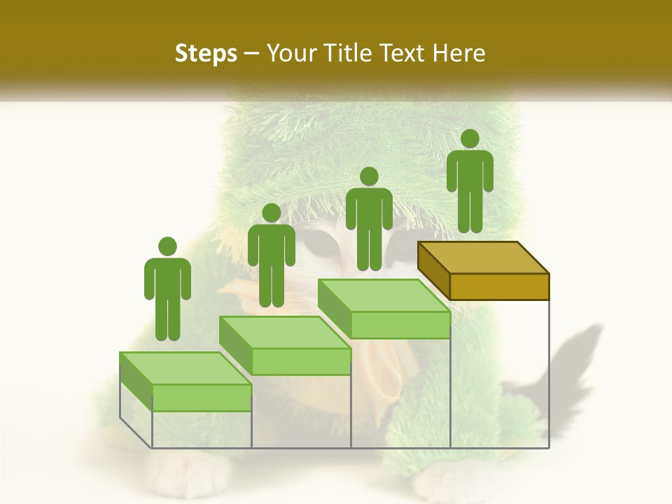 Cat In A Frog Costume PowerPoint Template