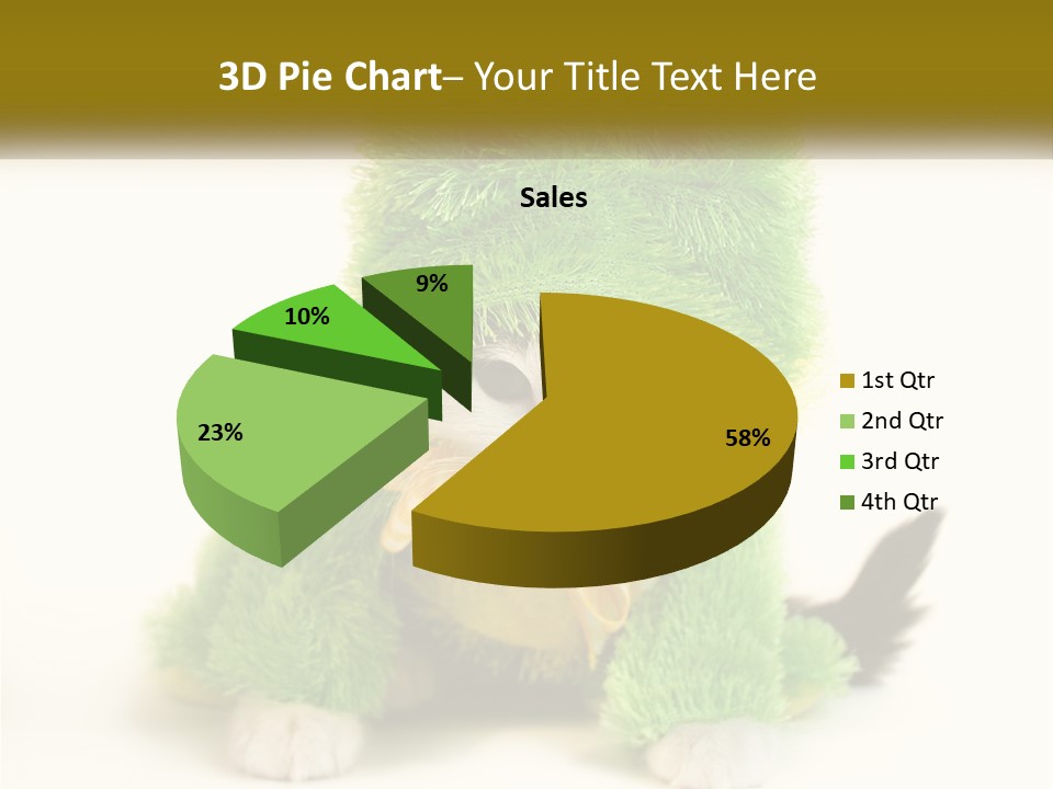 Cat In A Frog Costume PowerPoint Template