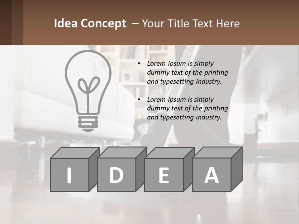 Vacuuming PowerPoint Template