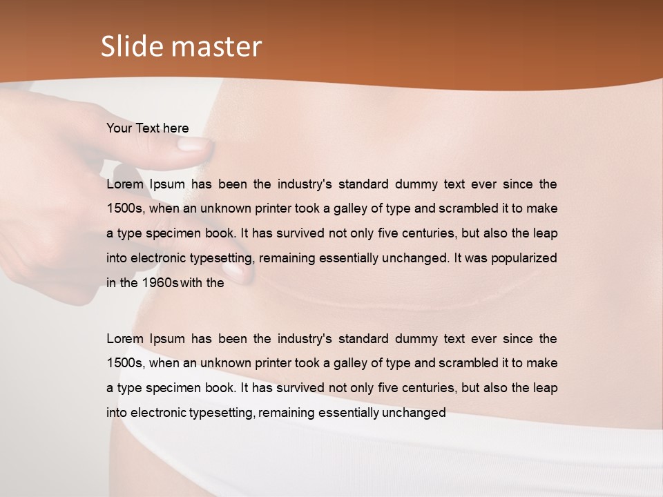 Scar From Surgery PowerPoint Template