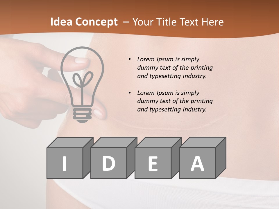 Scar From Surgery PowerPoint Template