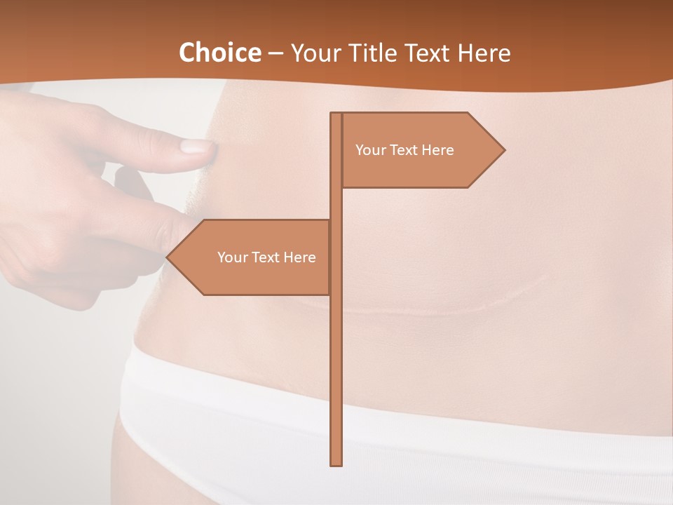 Scar From Surgery PowerPoint Template