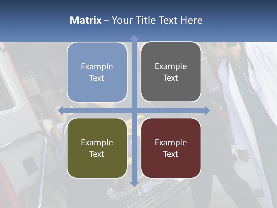 The Ambulance Brought The Patient PowerPoint Template