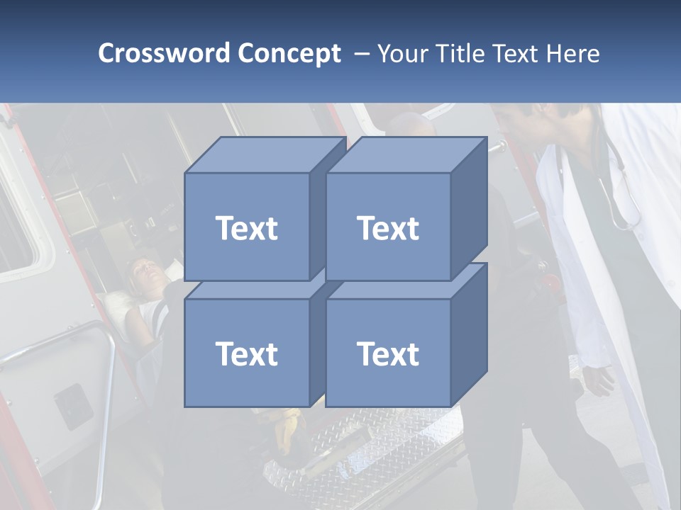 The Ambulance Brought The Patient PowerPoint Template
