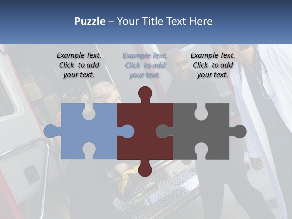 The Ambulance Brought The Patient PowerPoint Template