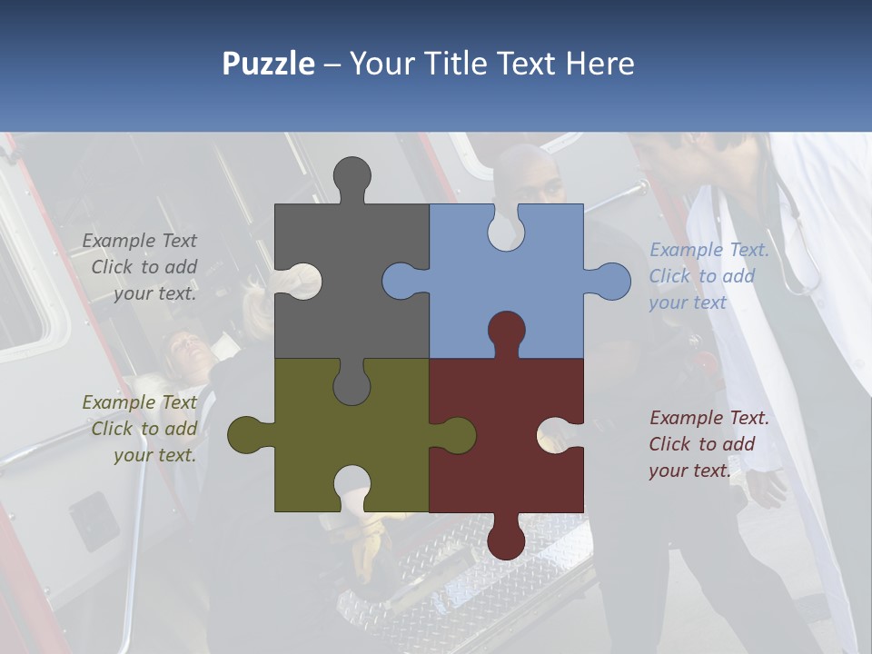 The Ambulance Brought The Patient PowerPoint Template