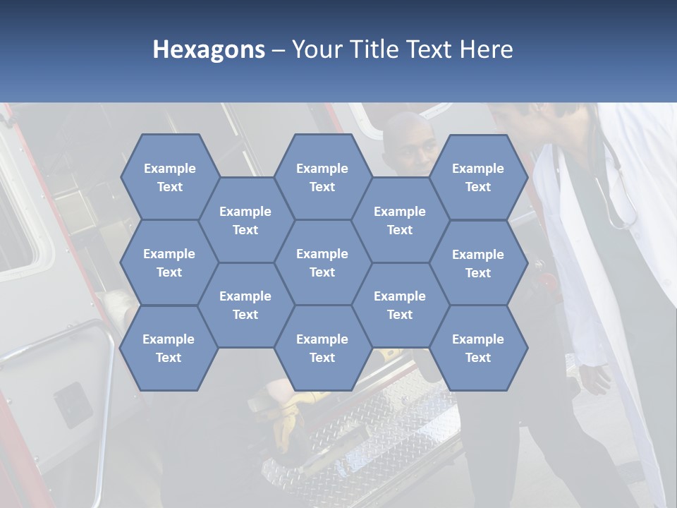 The Ambulance Brought The Patient PowerPoint Template