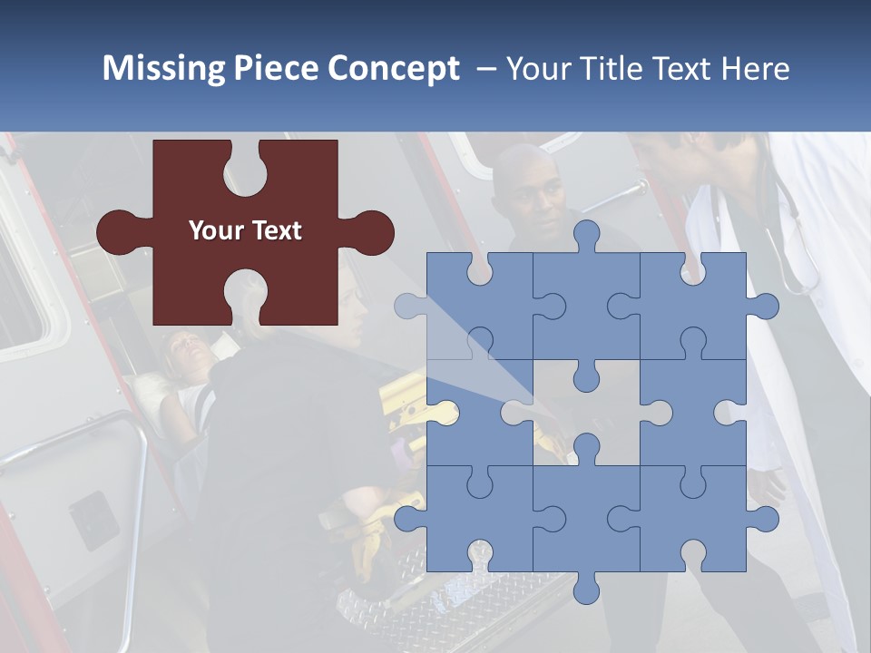 The Ambulance Brought The Patient PowerPoint Template