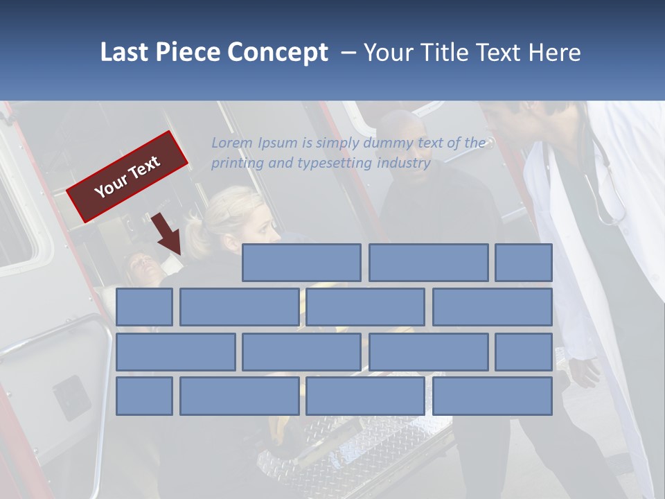 The Ambulance Brought The Patient PowerPoint Template