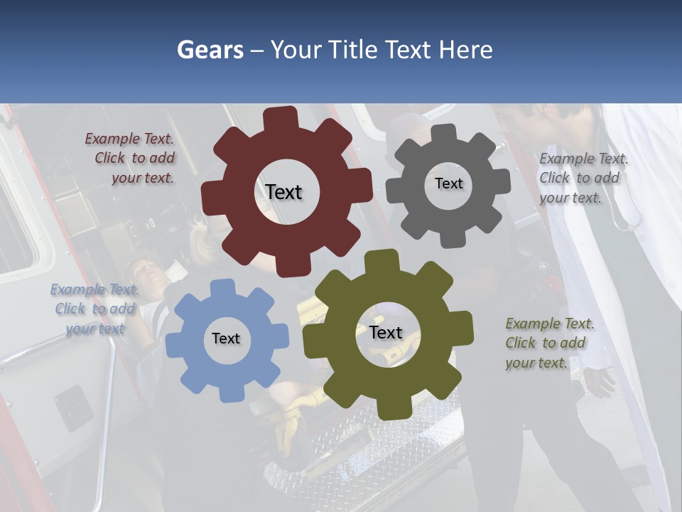 The Ambulance Brought The Patient PowerPoint Template