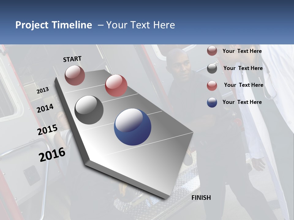 The Ambulance Brought The Patient PowerPoint Template