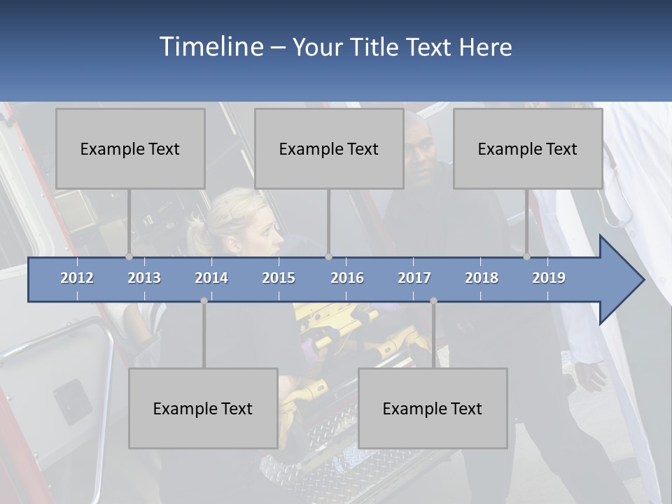 The Ambulance Brought The Patient PowerPoint Template