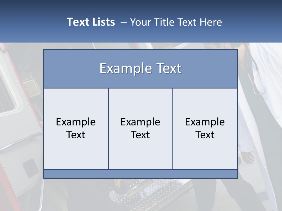 The Ambulance Brought The Patient PowerPoint Template