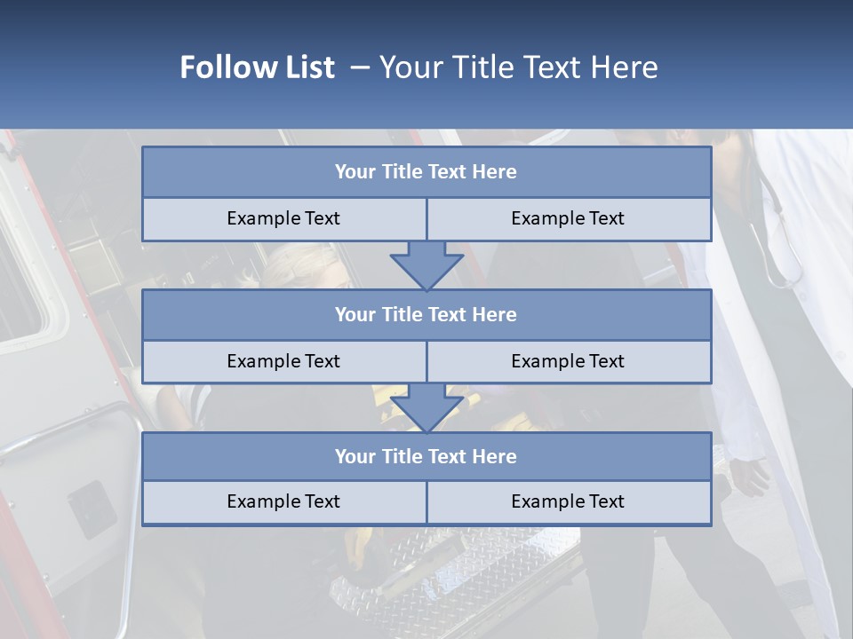 The Ambulance Brought The Patient PowerPoint Template