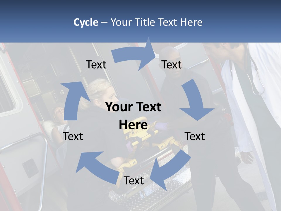 The Ambulance Brought The Patient PowerPoint Template