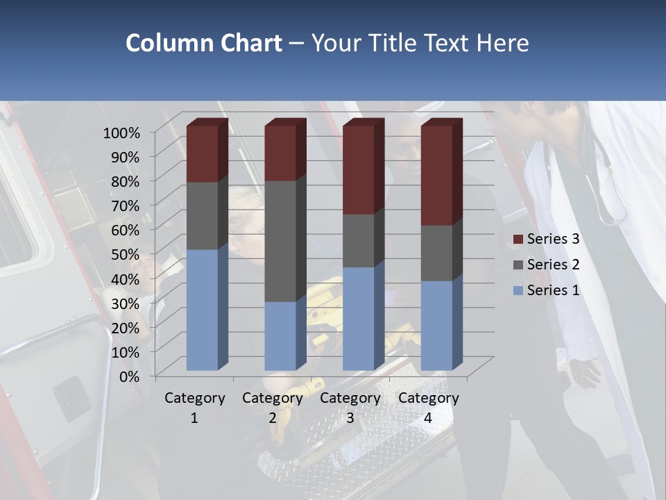 The Ambulance Brought The Patient PowerPoint Template